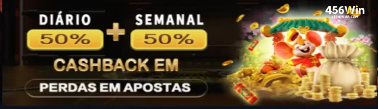 456win Caça Níqueis Cashback Turbinado: 50% Diário